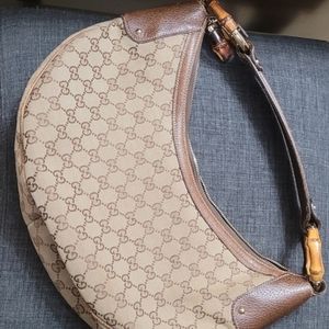 Gucci Hobo shoulder bag with bamboo rings